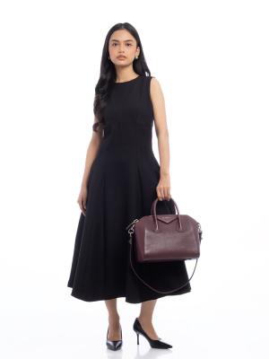 Sugar Goatskin Small Antigona Oxblood Red