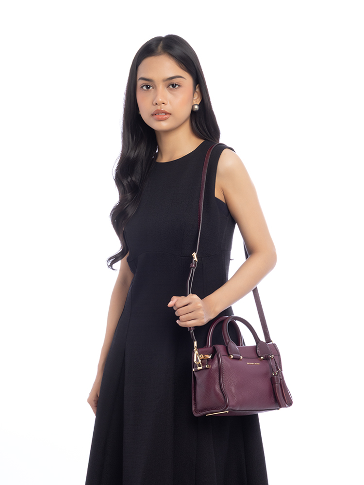 Mercer Leather Satchel Burgundy