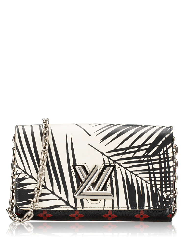 Monogram Infrarouge Palm Twist Chain Wallet Black White