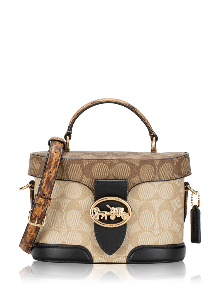 5504 Signature Georgie Crossbody Light Khaki Black