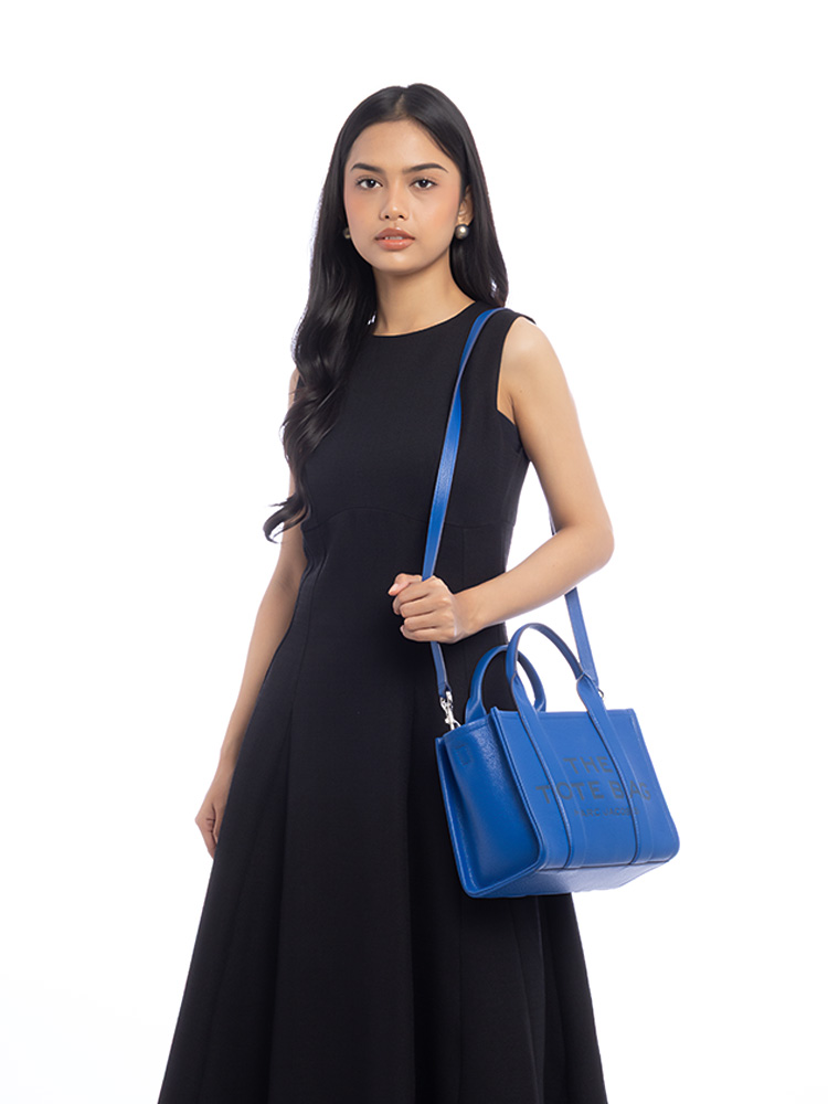 H009L01SP21 The Leather Small Tote Cobalt Blue