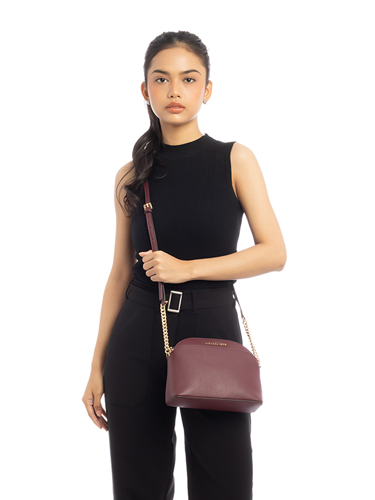Emmy Medium Crossbody Merlot