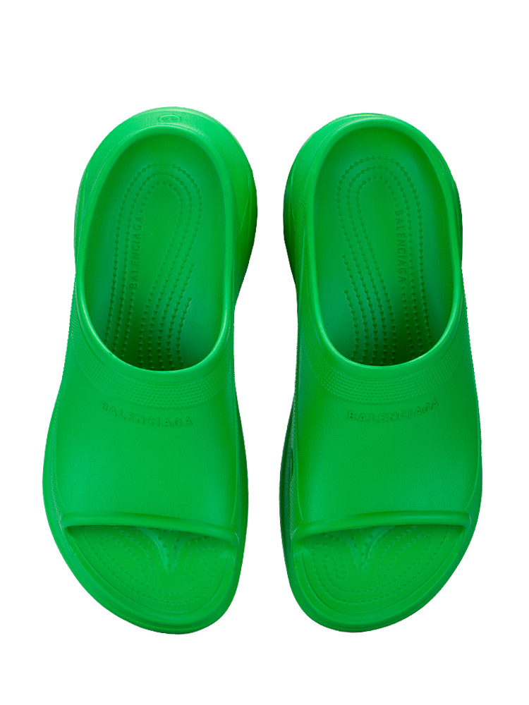 X CROCS Rubber Pool Slide Sandal Green Sz 44