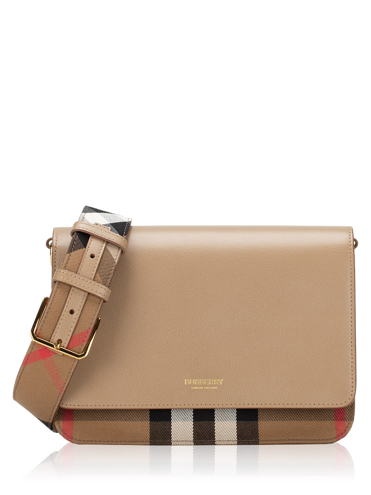 Derby House Check Mackford Crossbody Chestnut Beige