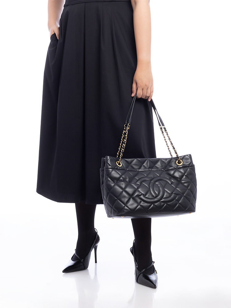 Caviar Soft Timeless CC Tote Black