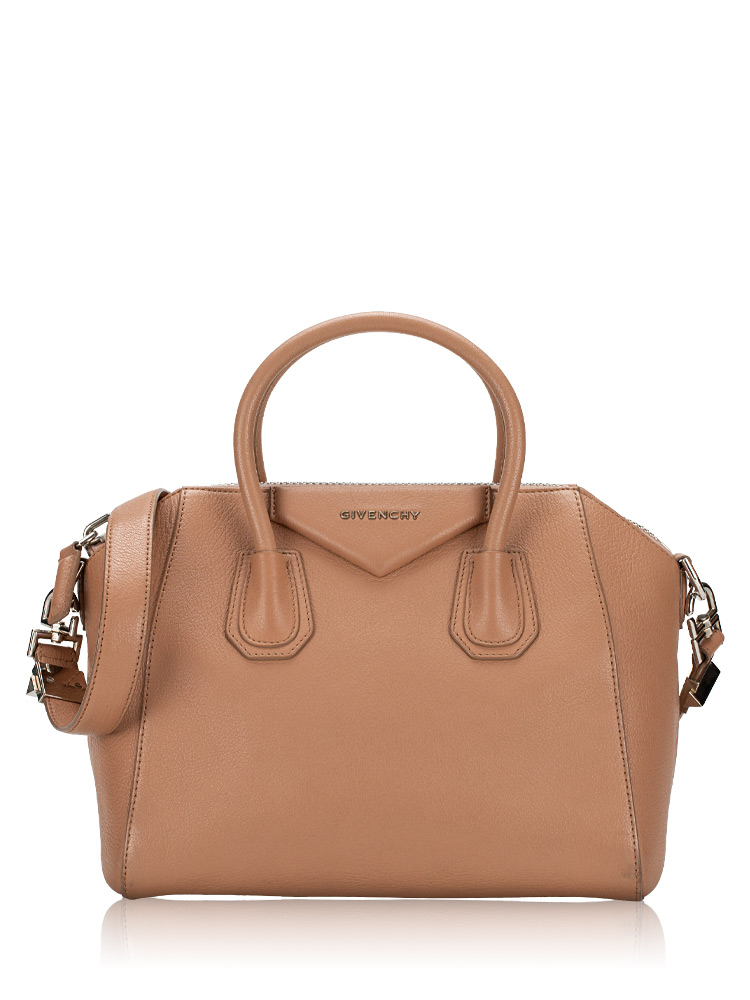 Sugar Goatskin Small Antigona Beige