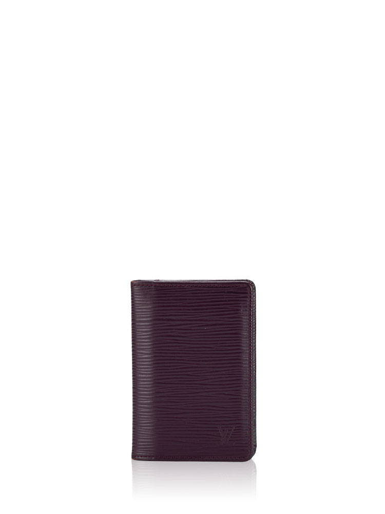 Epi Pocket Organizer Wallet Cassis