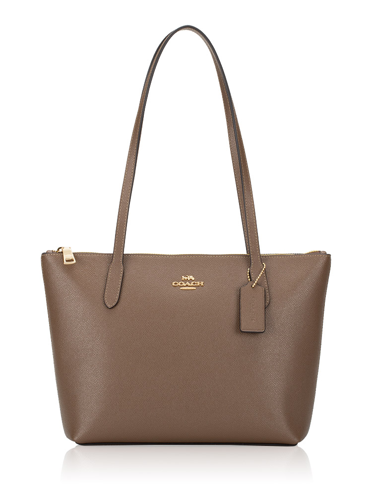CW395 Fiona Zip Tote Dark Stone