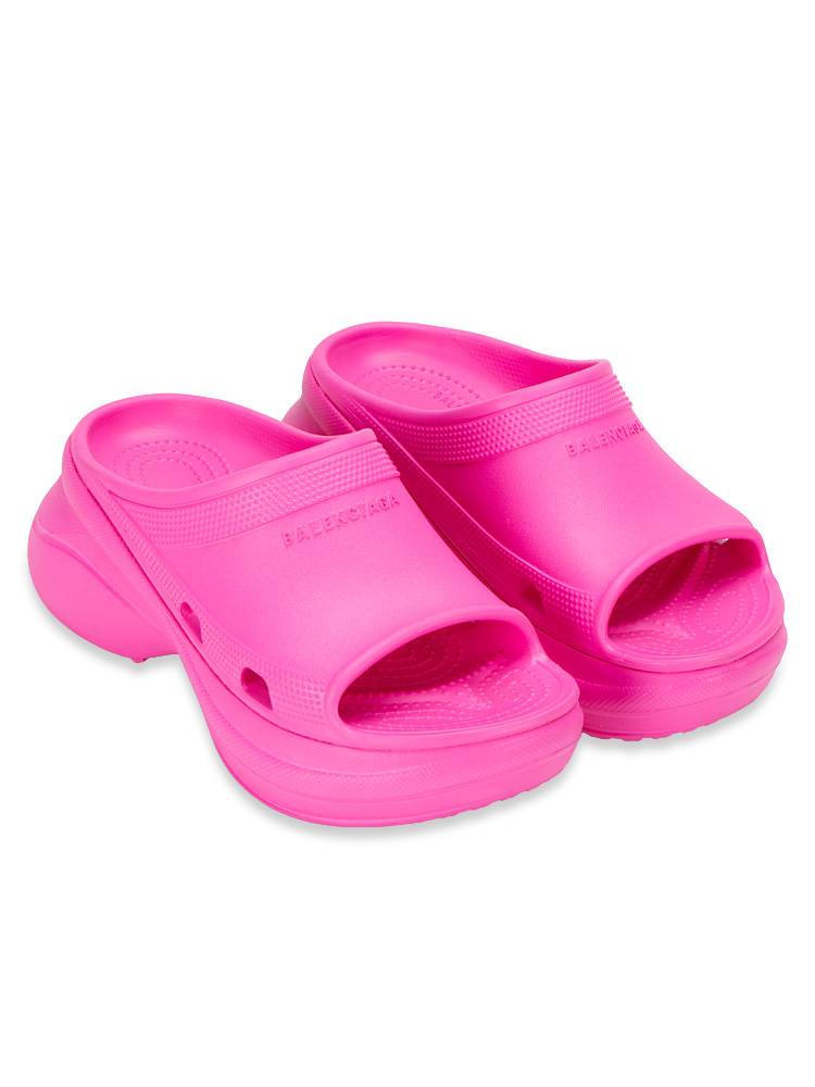 X CROCS Rubber Pool Slide Sandal Pink Sz 36