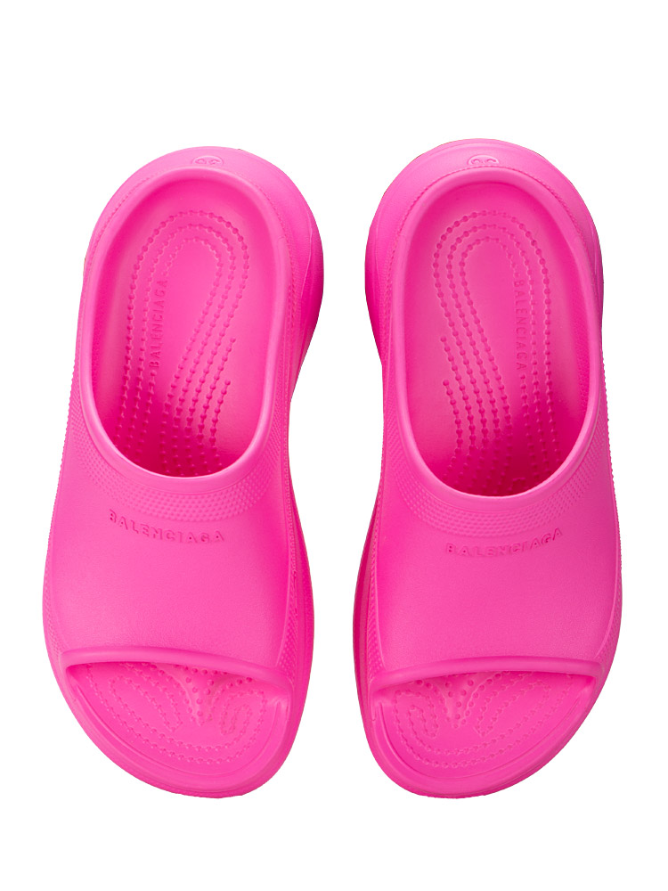 X CROCS Rubber Pool Slide Sandal Pink Sz 36