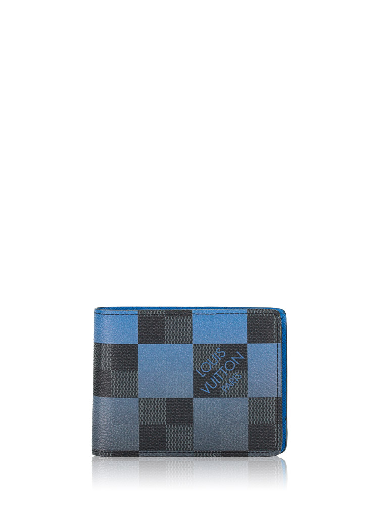 Damier Graphite Giant Multiple Wallet Gradient Blue