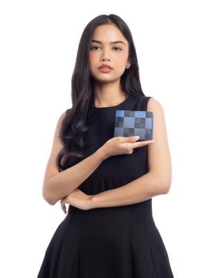 Damier Graphite Giant Multiple Wallet Gradient Blue