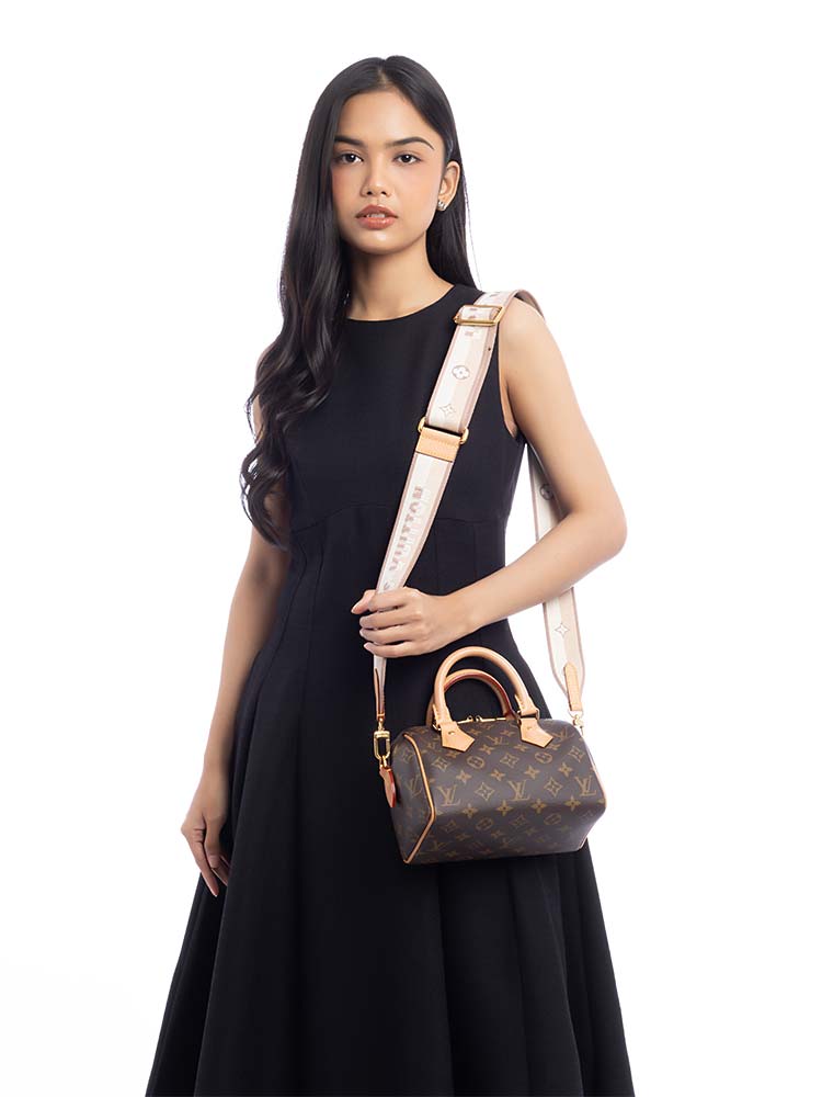 Monogram Speedy 20 Bandouliere Beige