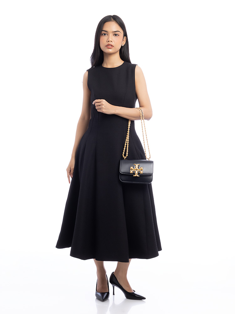 Eleanor Small Convertible Shoulder Bag Black