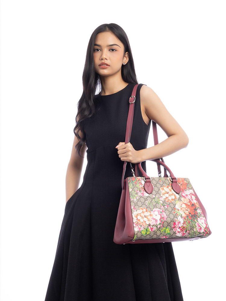 GG Supreme Blooms Top Handle Bag Rose