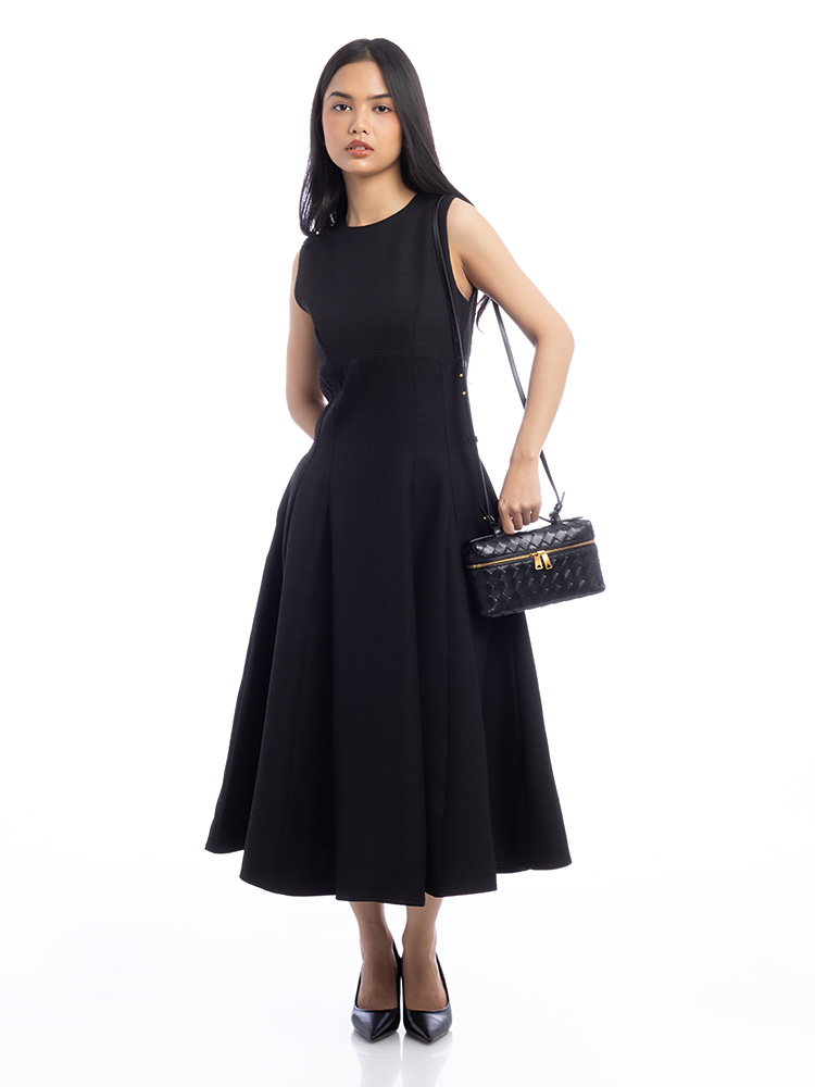 Calfskin Intrecciato Bang Bang Vanity Case Black