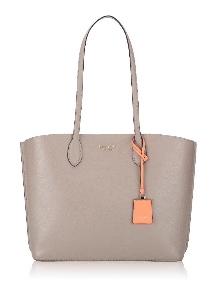 Suite Crossgrain Leather Tote Warm Taupe