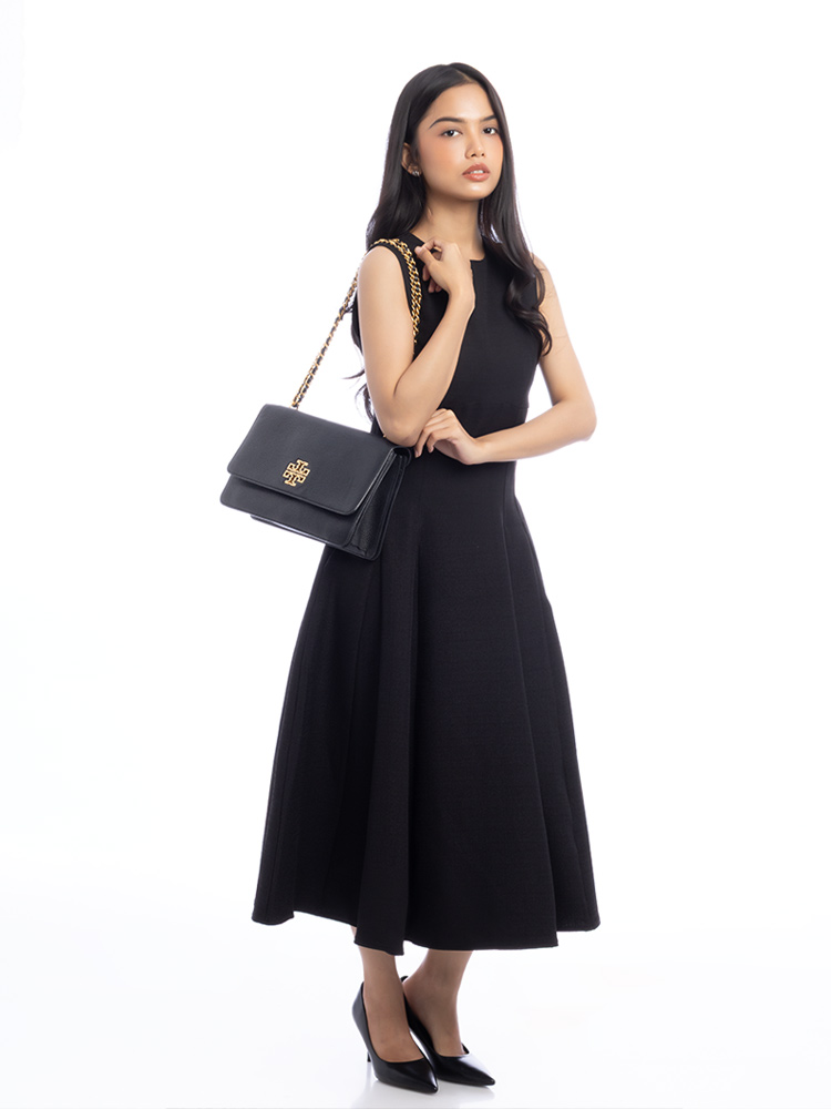 Britten Large Adjustable Shoulder Bag Black