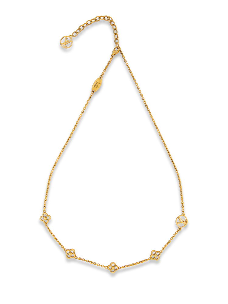 Flower Full Necklace Gold