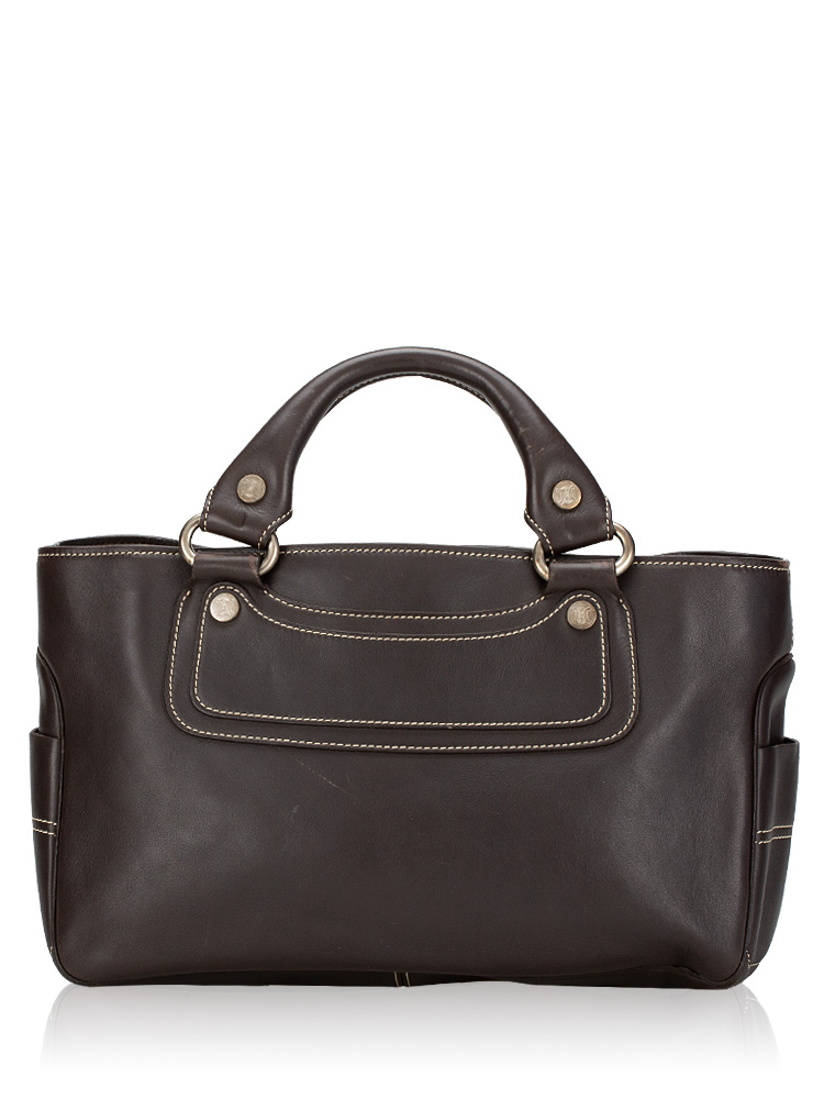 Vintage Calfskin Boogie Satchel Brown