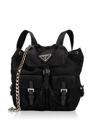 Vela Convertible Mini Backpack Nero