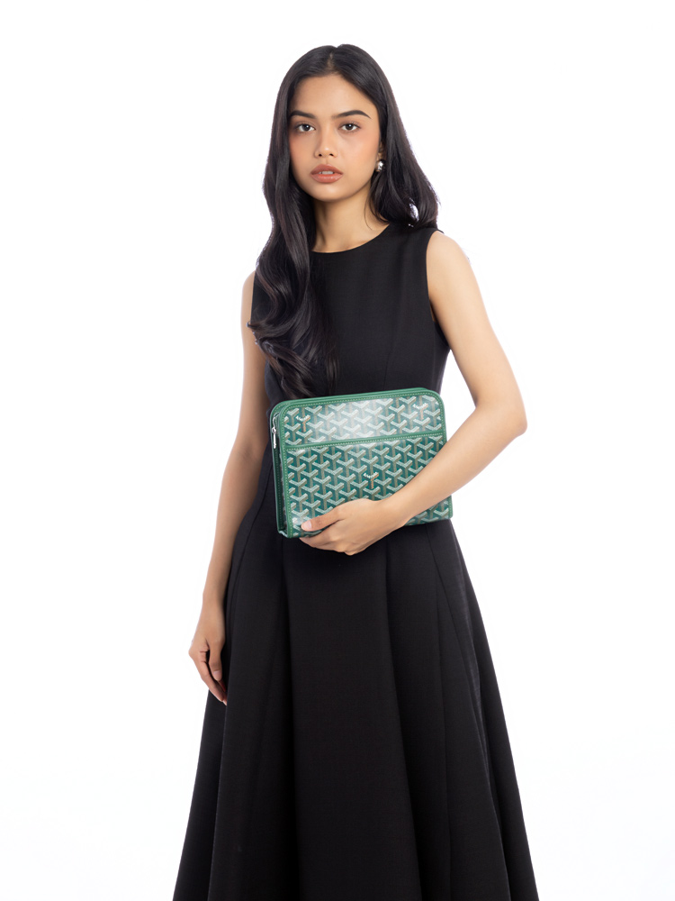 Goyardine Jouvence MM Pouch Green