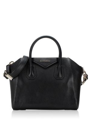 Sugar Goatskin Small Antigona Black