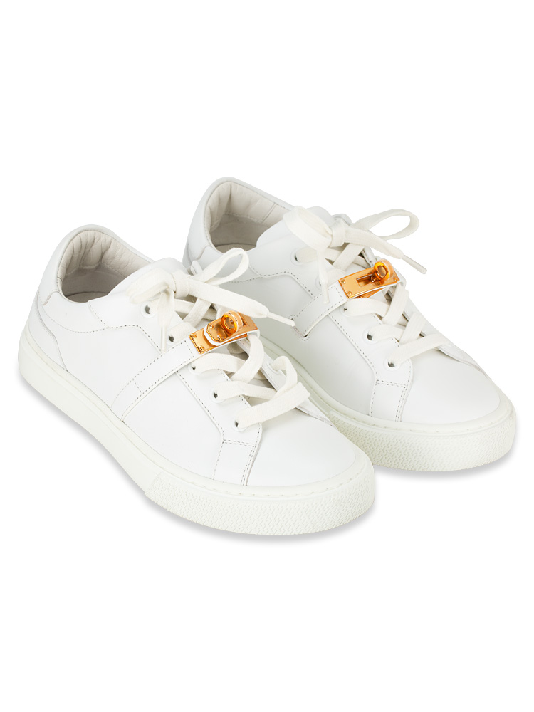 Calfskin Day Sneakers White Sz 36