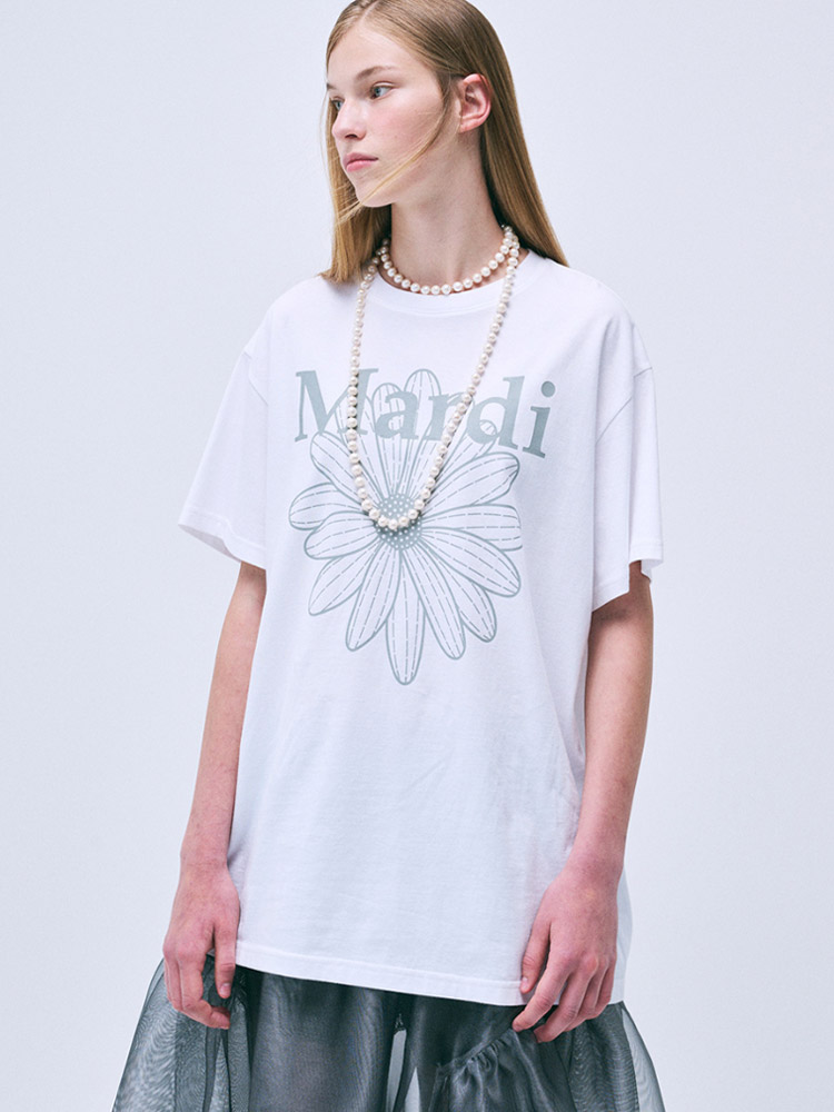 Flowermardi Unisex T-Shirt White Light Grey