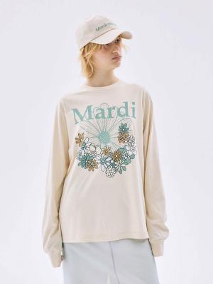 Flower Mardi Jardin Long Sleeve T-Shirt Butter Moss Green