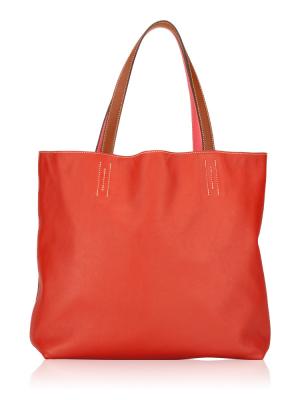 Double Sens 45 Reversible Tote Sanguine Fauve Rose Lipstick