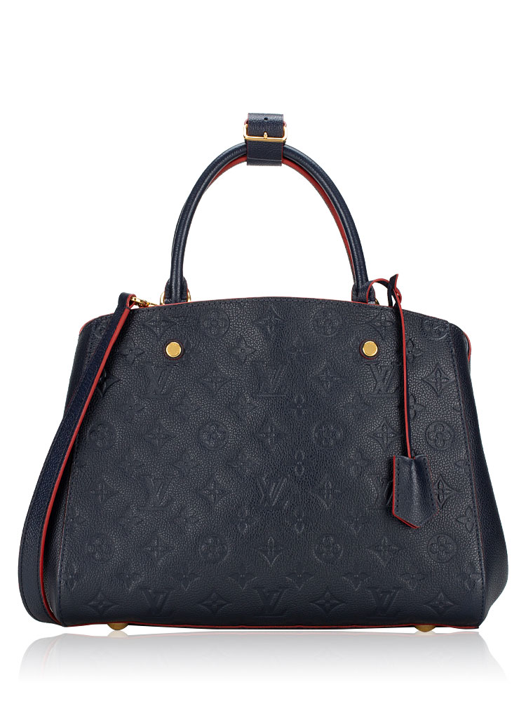Monogram Empreinte Montaigne MM Marine Rouge
