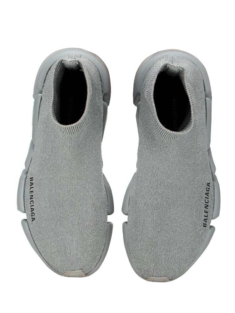 Laminated Knit Bi-Color Speed 2.0 Sneakers Grey Sz 37