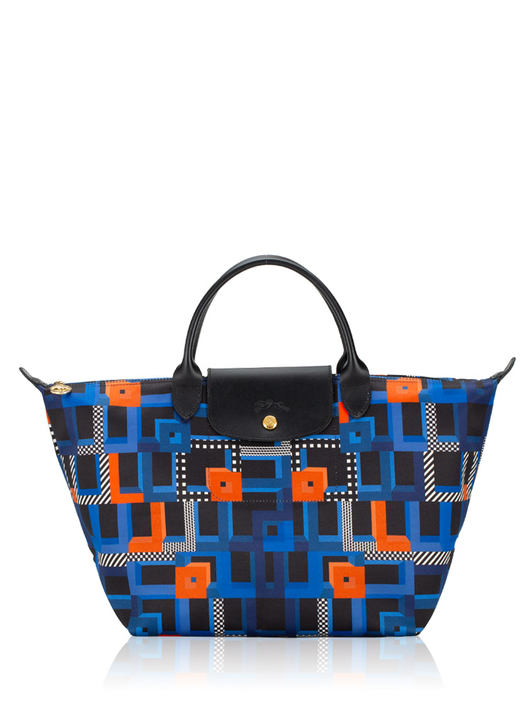 Le Pliage Memphis Artwalk Large SH Cobalt Blue