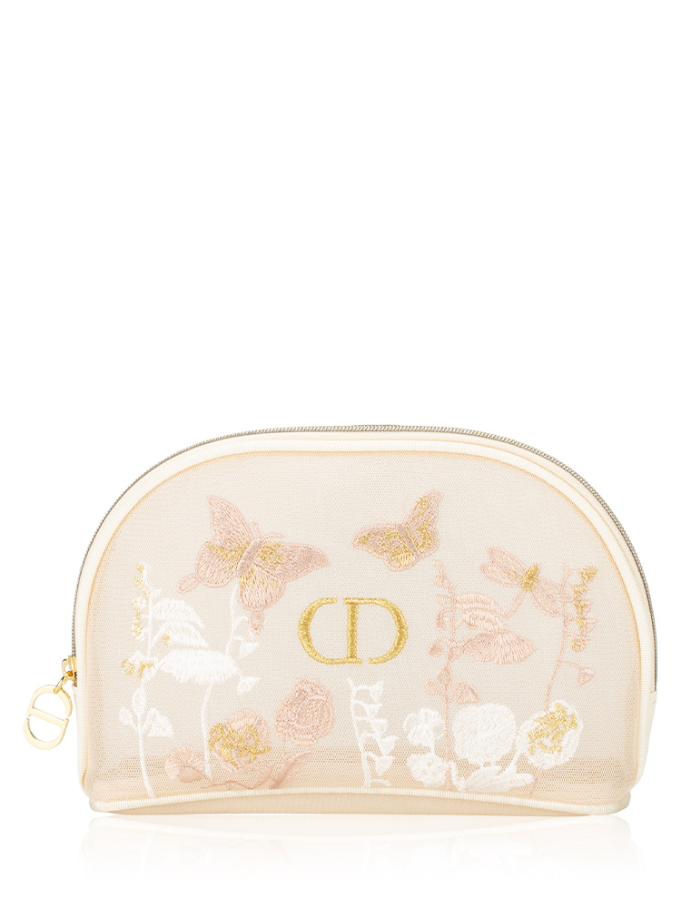 Beauty Embroidered Butterfly 
Dragonfly Mesh Pouch