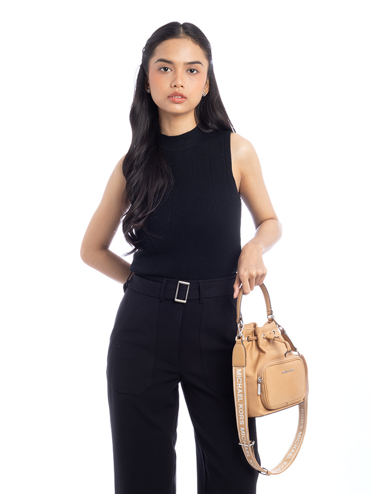 Khai Nylon Small Bucket Bag Peanut