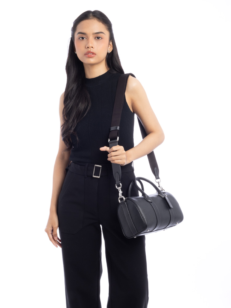 CCB83 Compas Leather 25 Bag Black