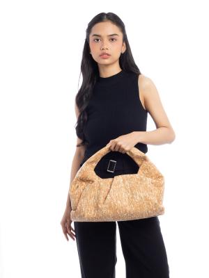Cork Medium The Shoulder Pouch Natural