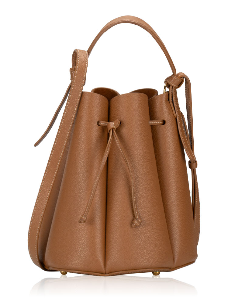 Textured Calfskin Numero Huit Camel