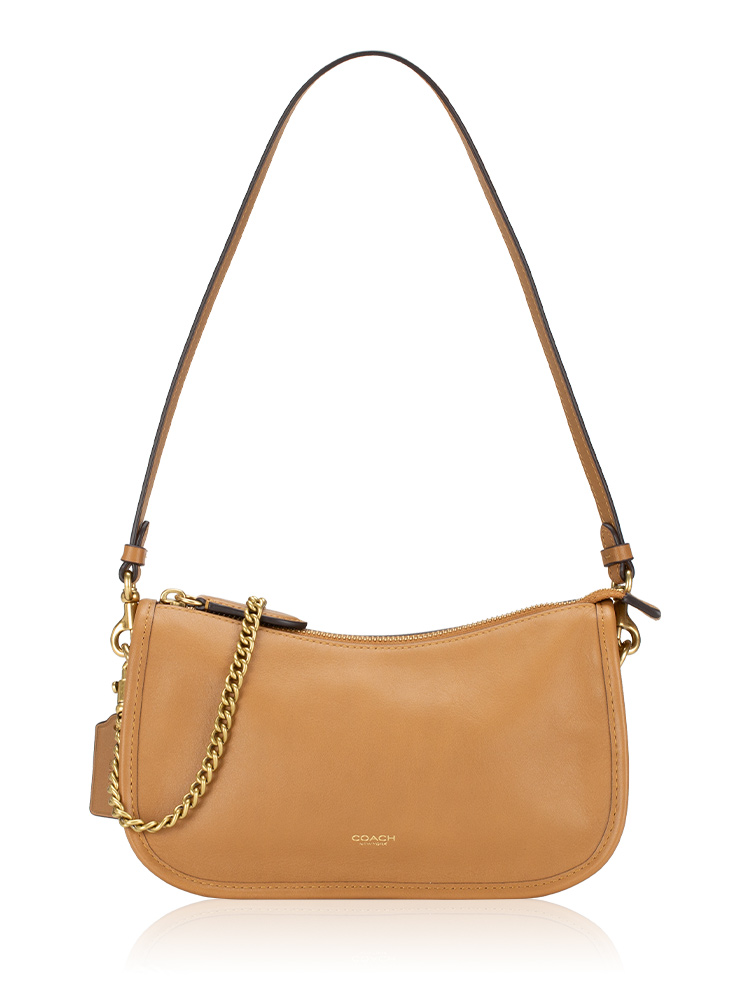  CCC36 Waverly Leather Crossbody Honey Brown