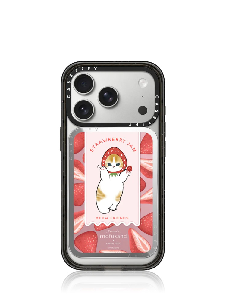 Mofusand Snappy Strawberry Card Holder Stand