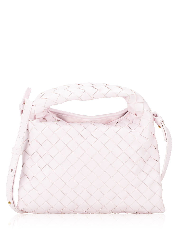 Calfskin Intrecciato Mini Hop Bliss Washed