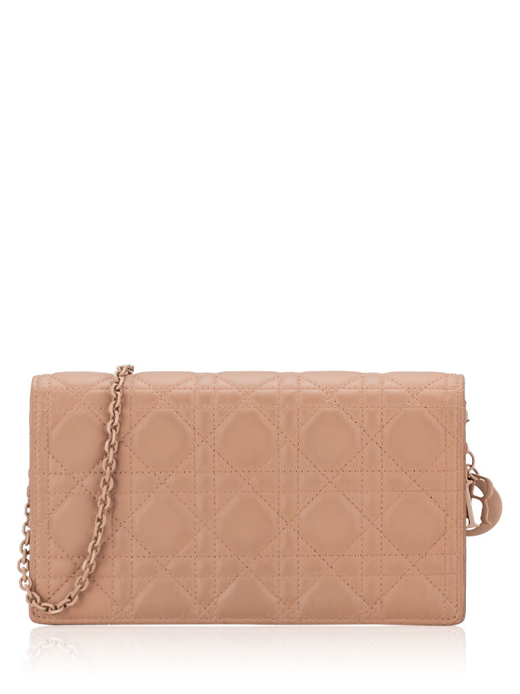 Ultra Matte Cannage Lady Dior Chain Crossbody Blush