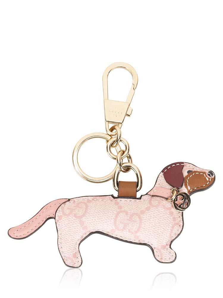 GG Supreme Dog Bag Charm Light Pink