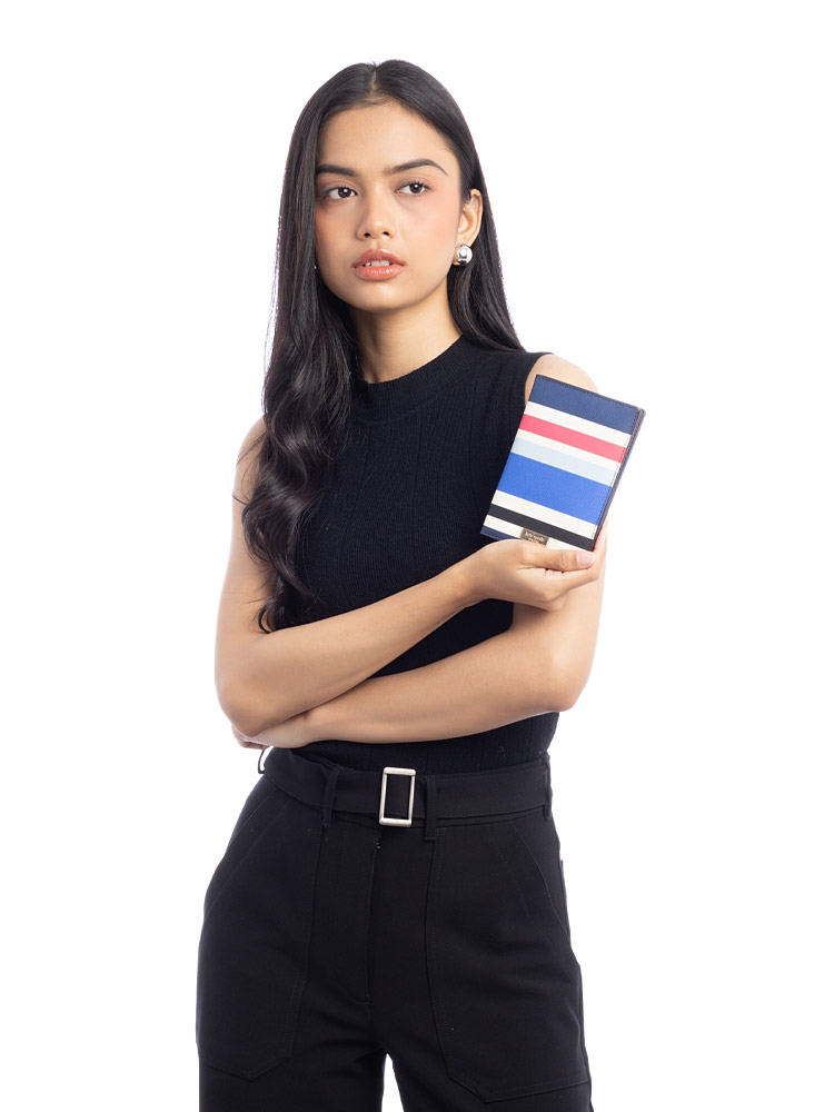 Laurel Way Imogene Passport Holder New Waltz Stripes