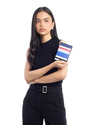 Laurel Way Imogene Passport Holder New Waltz Stripes