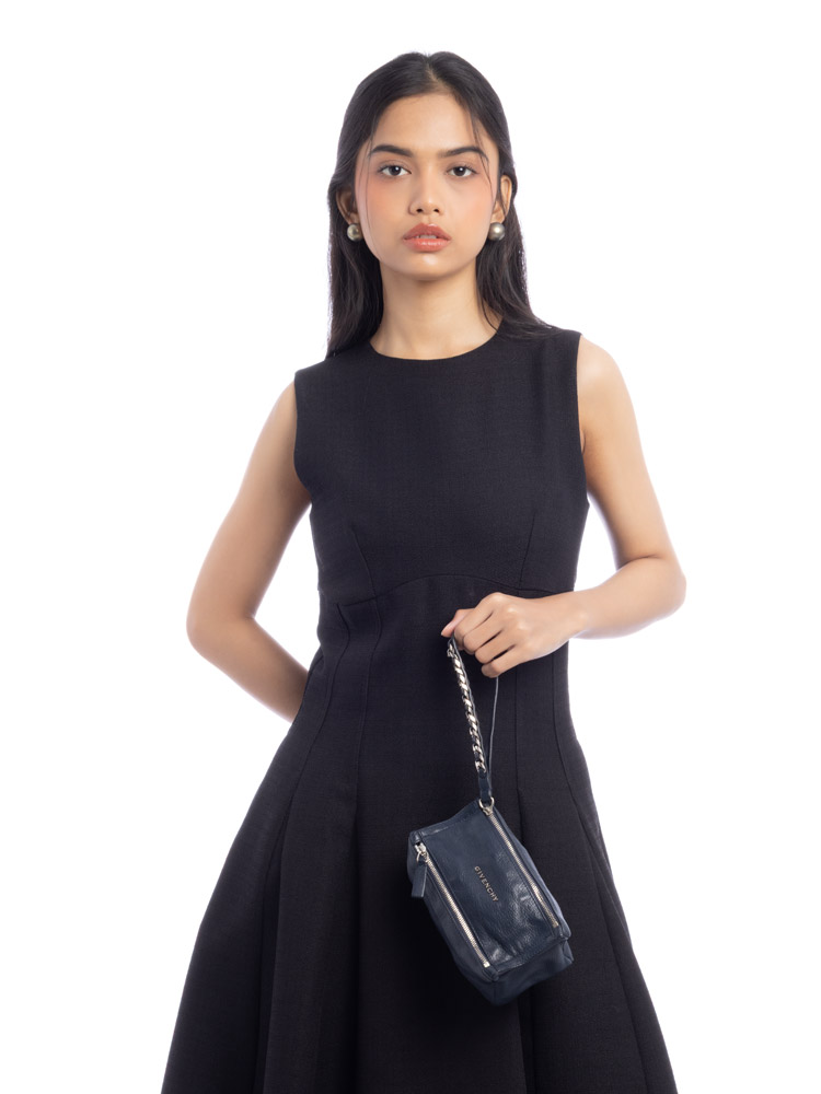 Sugar Goatskin Pandora Pochette Navy