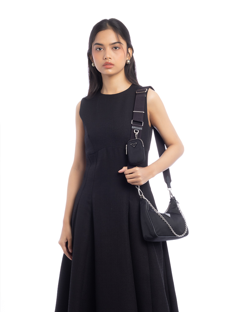 1BH204 Tessuto Saffiano Re-Edition 2005 Shoulder Bag Nero