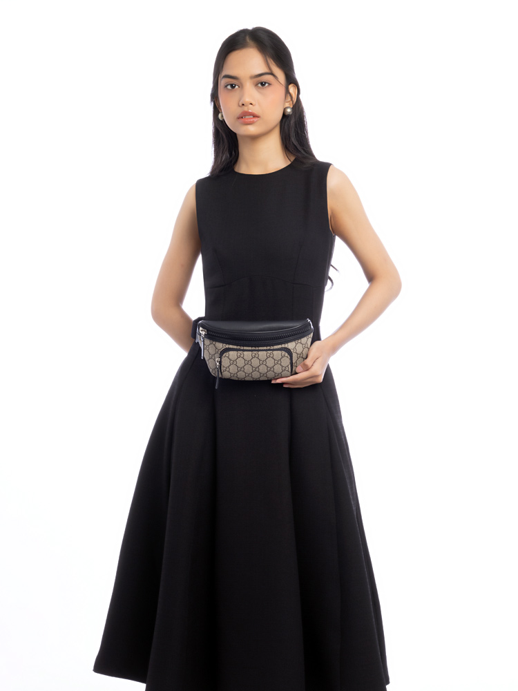 GG Supreme Belt Bag Black