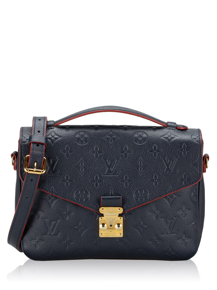 Monogram Empreinte Pochette Metis Marine Rouge